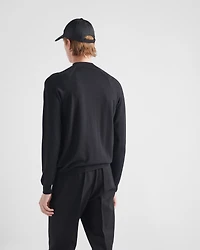 Worsted wool turtleneck sweater