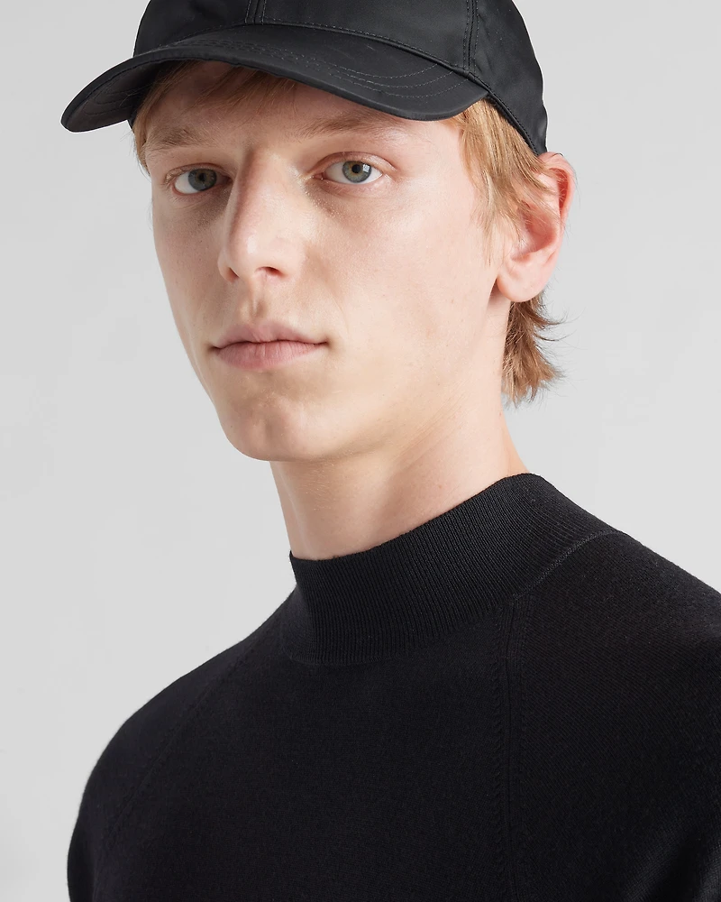 Worsted wool turtleneck sweater