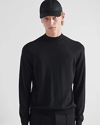 Worsted wool turtleneck sweater