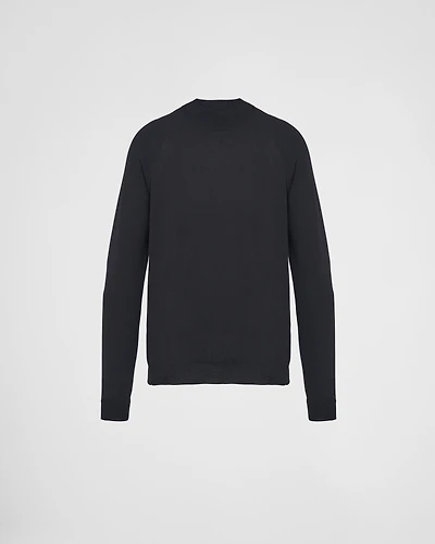 Worsted wool turtleneck sweater