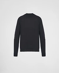 Worsted wool turtleneck sweater