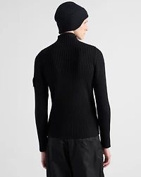 Wool mock turtleneck sweater