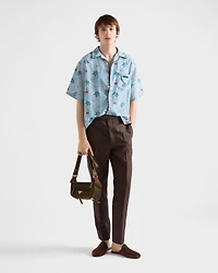 Mohair and silk pants