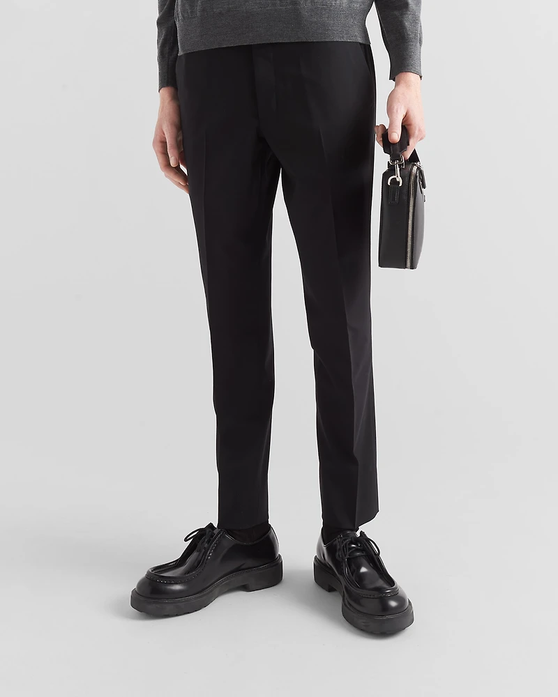 Light stretch wool pants