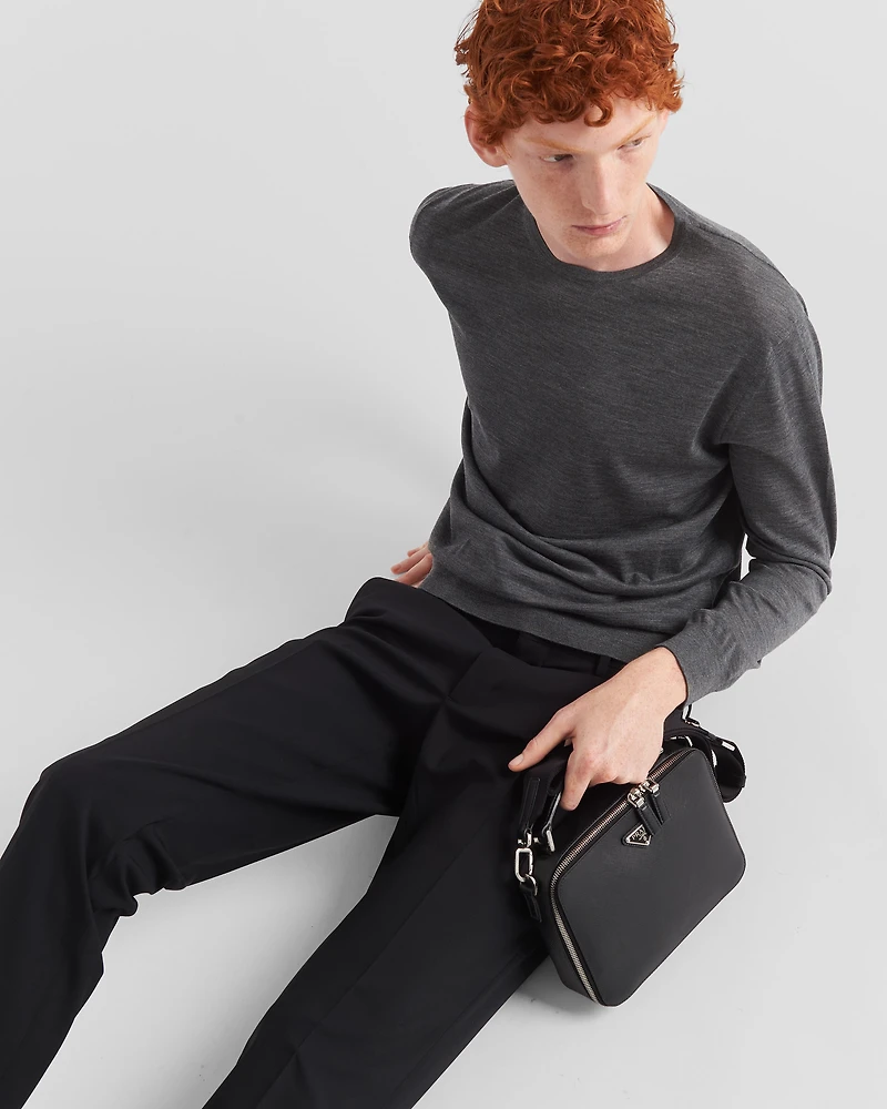 Light stretch wool pants