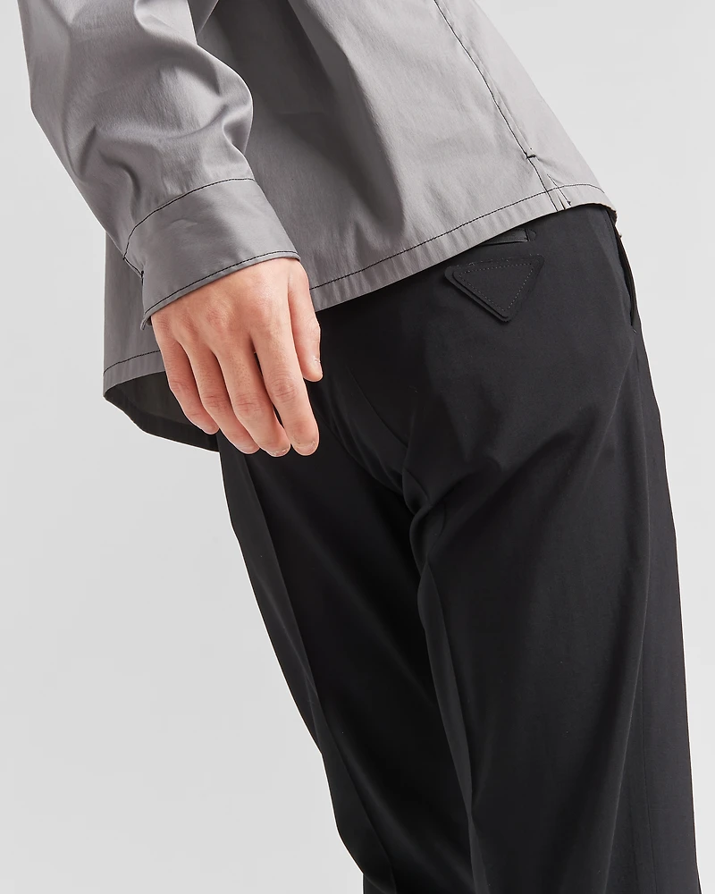 Light stretch wool pants