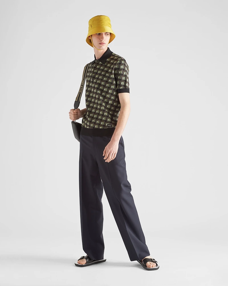 Wool and mohair pants