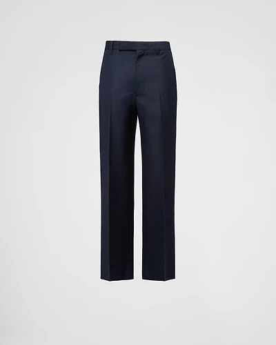 Wool and mohair pants