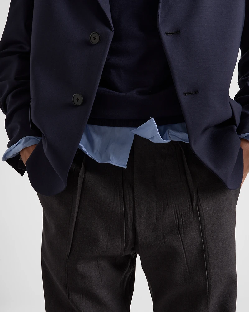 Mohair and silk pants