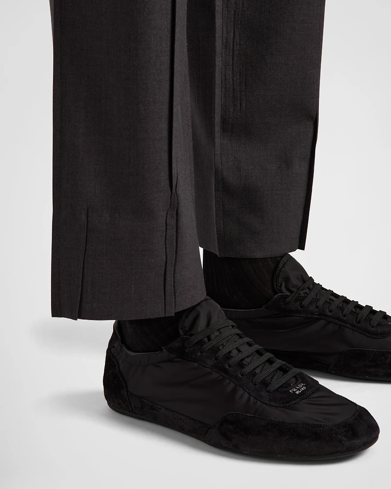 Mohair and silk pants