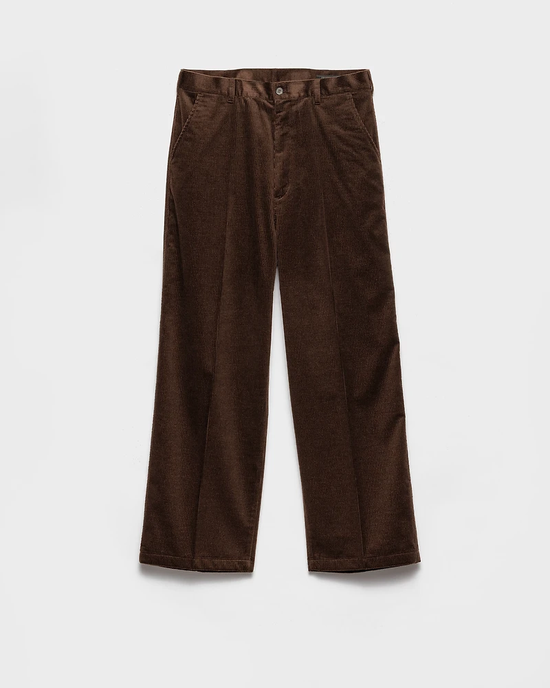 Cashmere and cotton corduroy pants