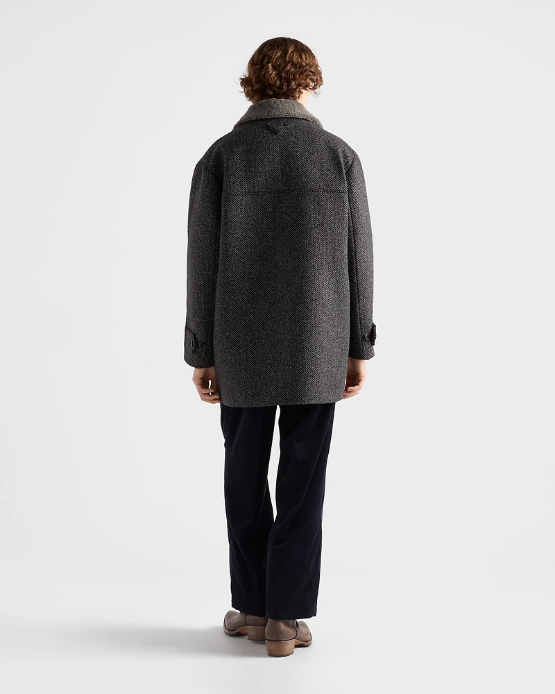 Cashmere and cotton corduroy pants