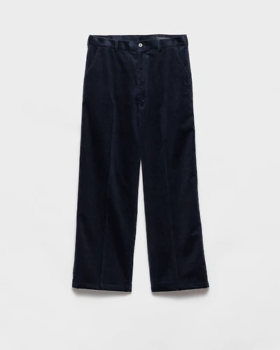 Cashmere and cotton corduroy pants