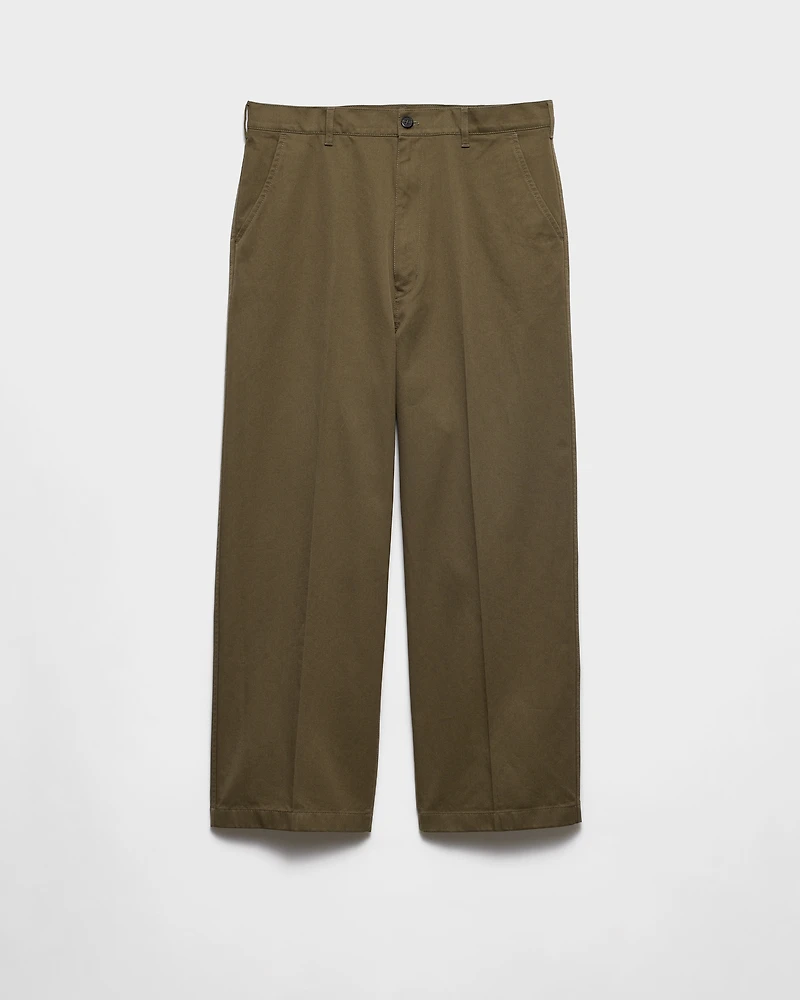 Cotton chino pants