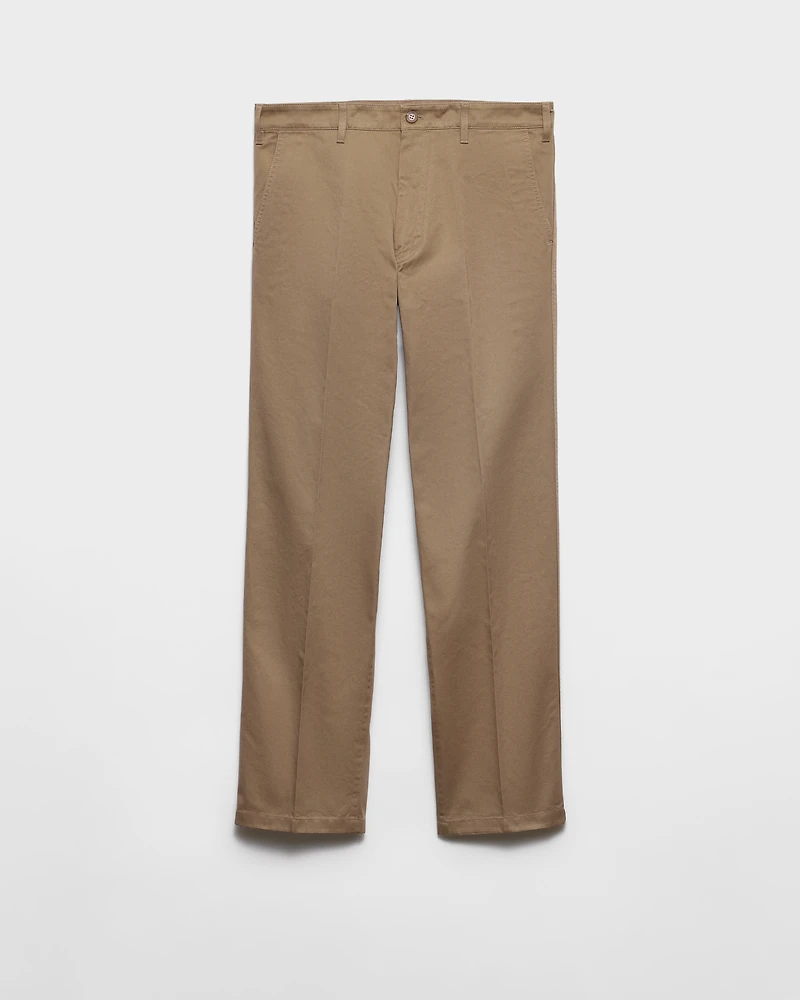 Cotton chino pants