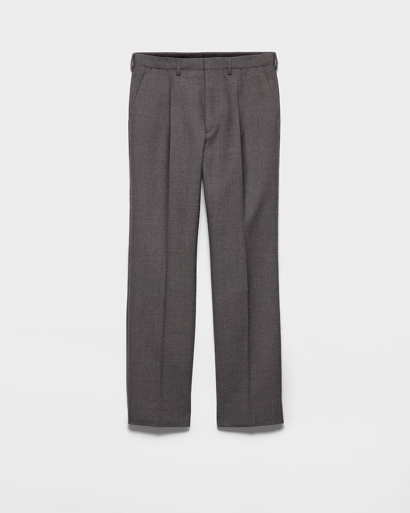 Wool and silk pants