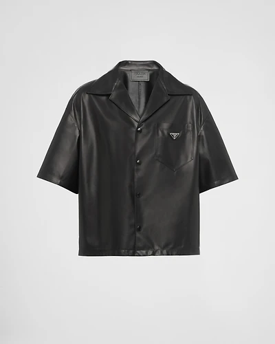 Nappa leather shirt