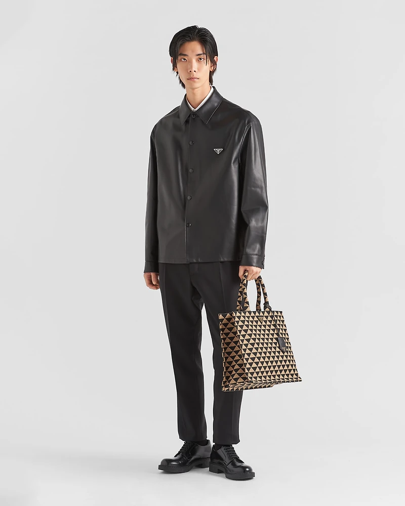 Nappa leather shirt