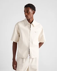 Nappa leather shirt