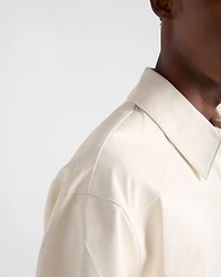 Nappa leather shirt