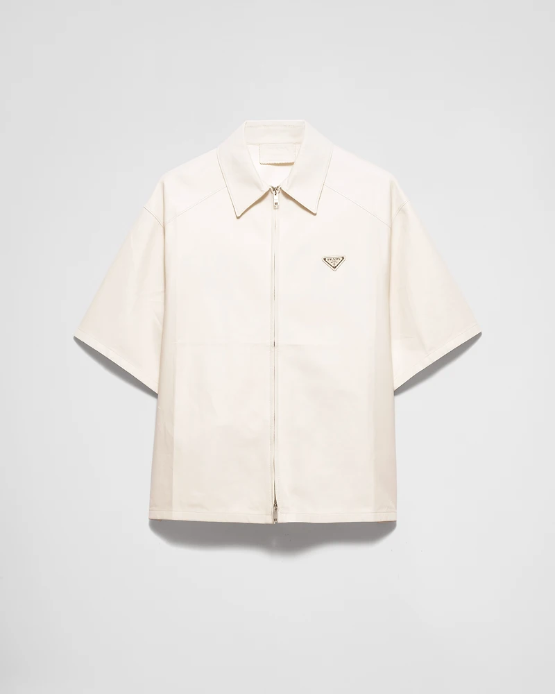 Nappa leather shirt