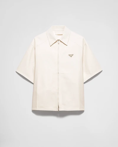Nappa leather shirt