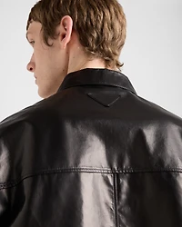 Nappa and fabric shirt