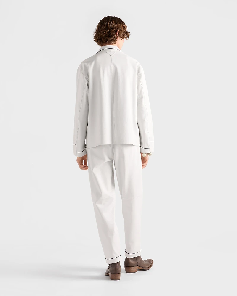 Nappa leather shirt