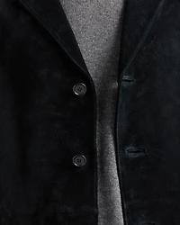 Suede calfskin jacket