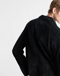 Suede calfskin jacket