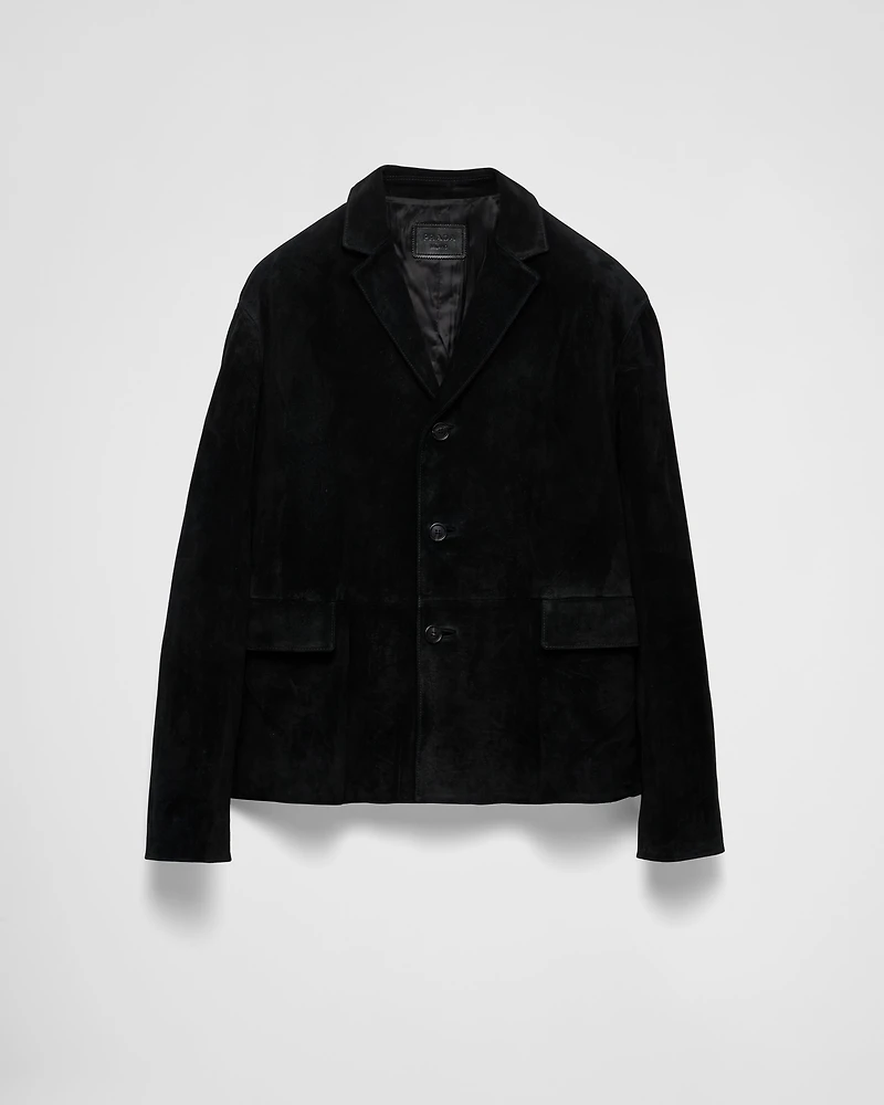 Suede calfskin jacket