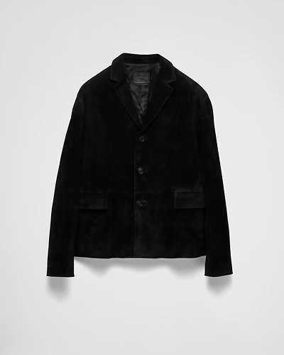Suede calfskin jacket