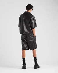 Nappa leather Bermudas