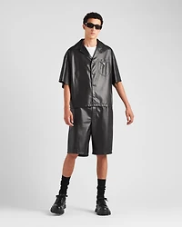 Nappa leather Bermudas