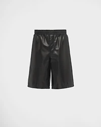 Nappa leather Bermudas