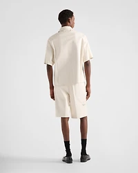 Nappa leather Bermudas