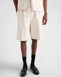 Nappa leather Bermudas