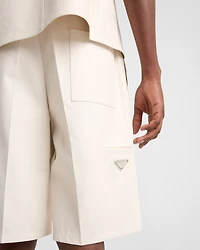 Nappa leather Bermudas