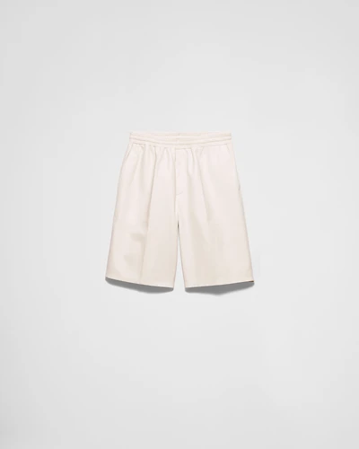 Nappa leather Bermudas