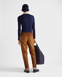 Suede joggers