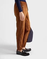 Suede joggers