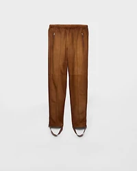 Suede joggers