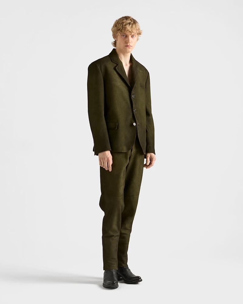 Suede pants