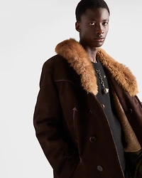 Suede and shearling jacket