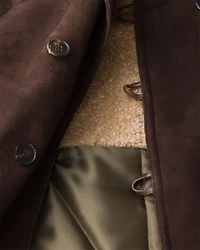 Suede and shearling jacket