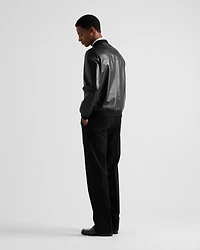 Nappa leather bomber jacket