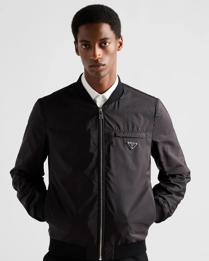 Nappa leather bomber jacket