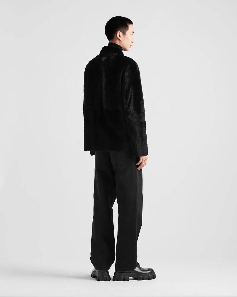 Shearling blouson jacket