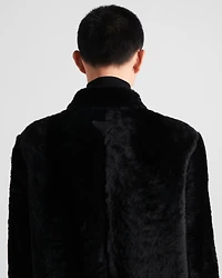 Shearling blouson jacket