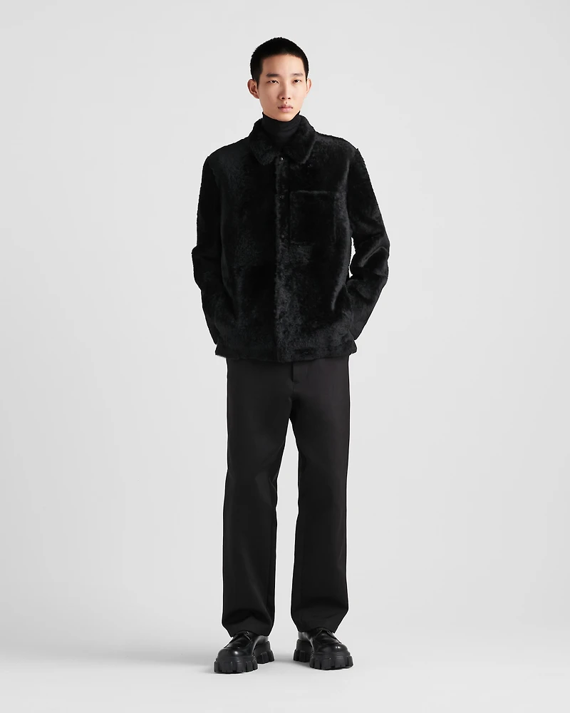 Shearling blouson jacket